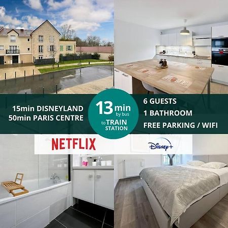 Le Cosy Villeneuve - Appartement Cosy Pour 6 A Disneyland Paris Exterior foto